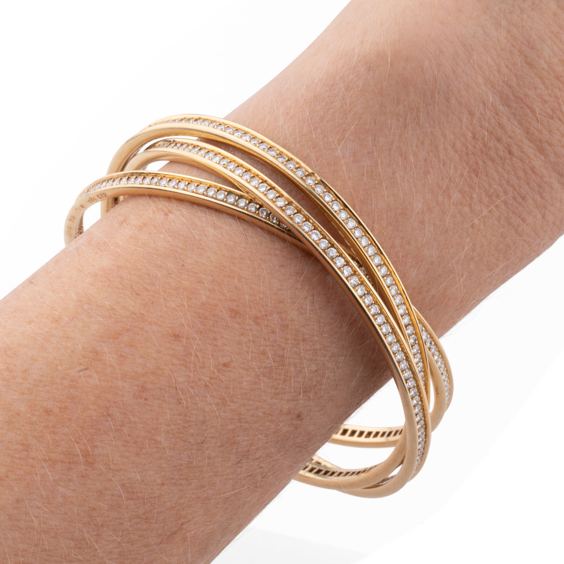 Cartier, Trinity Bracelet Gold and Diamonds