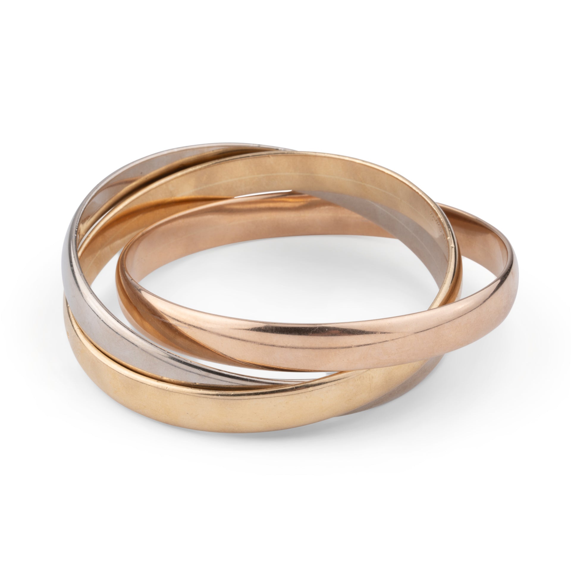 Cartier, Trinity, large model bracelet, three golds