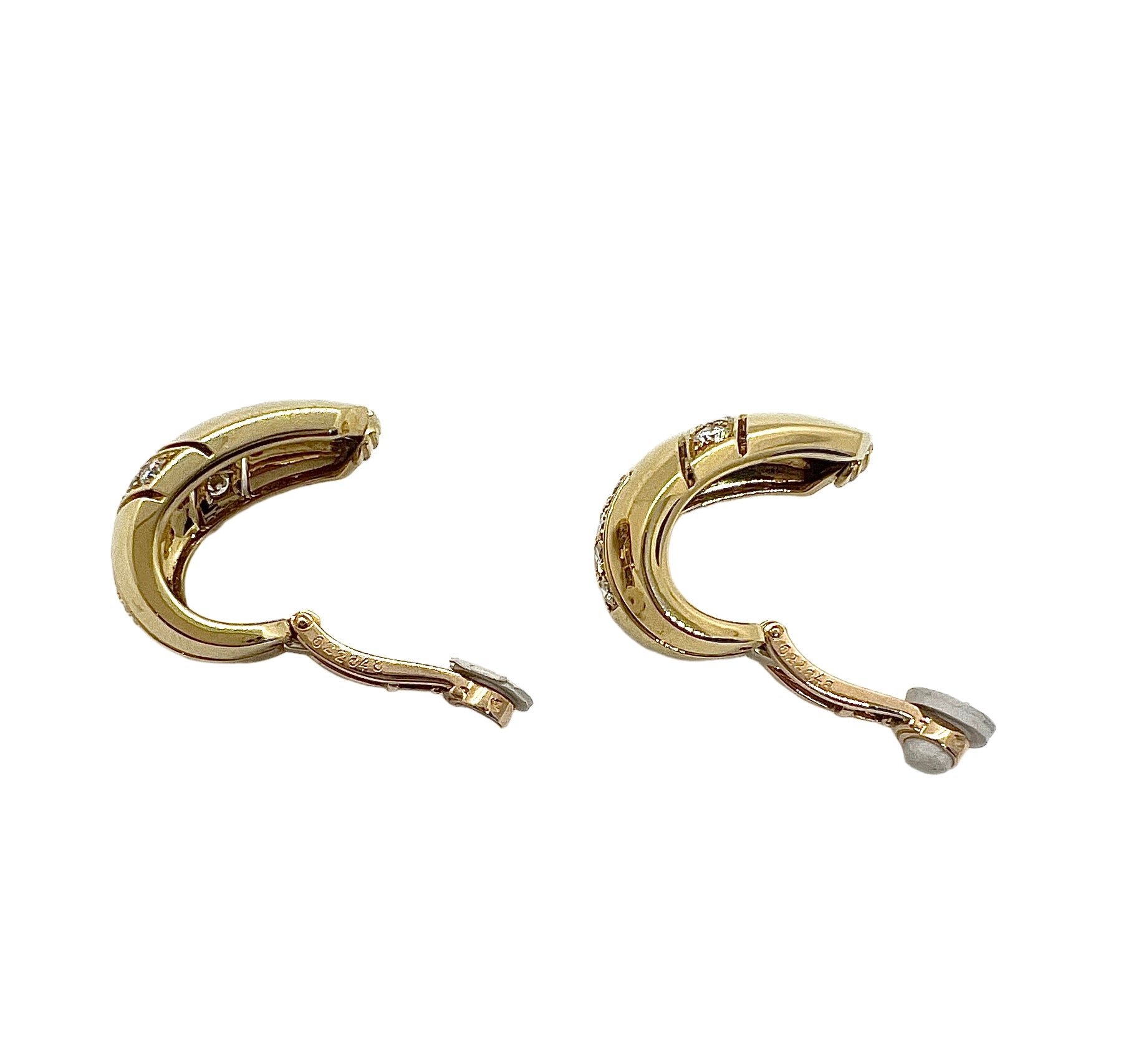 Cartier, Boucles d’oreilles vintage « up& up » Or et Diamants