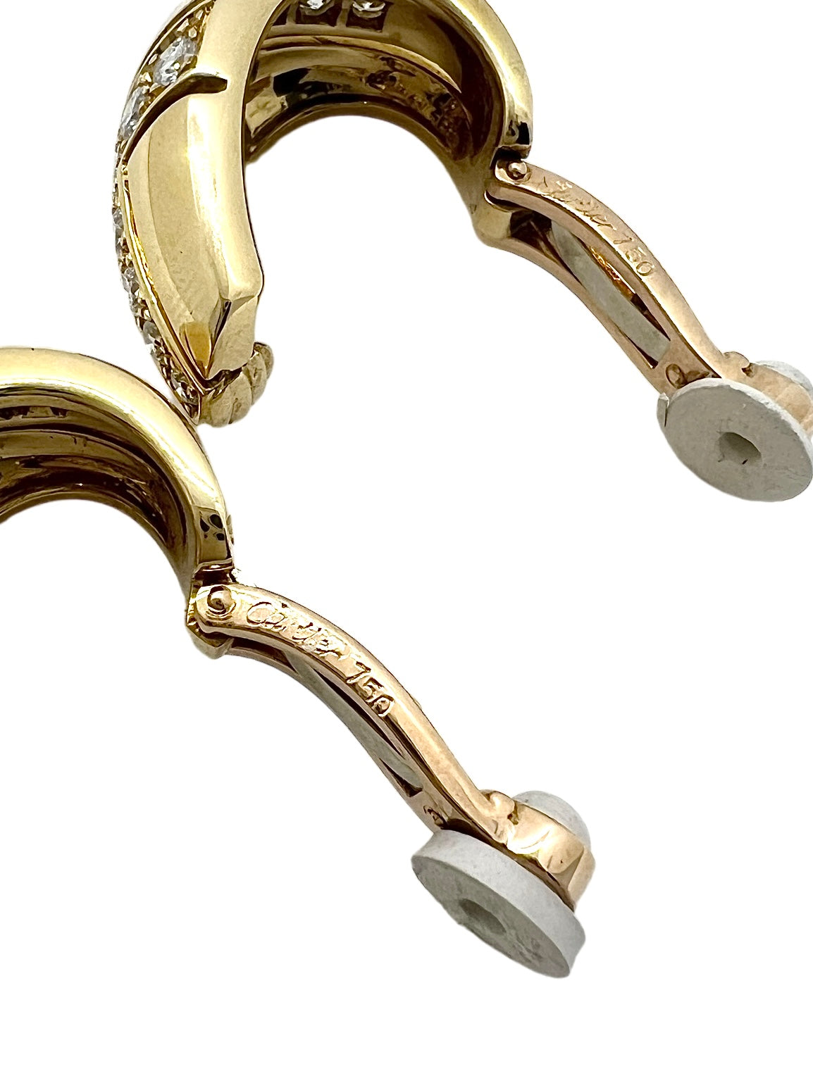 Cartier, Boucles d’oreilles vintage « up& up » Or et Diamants