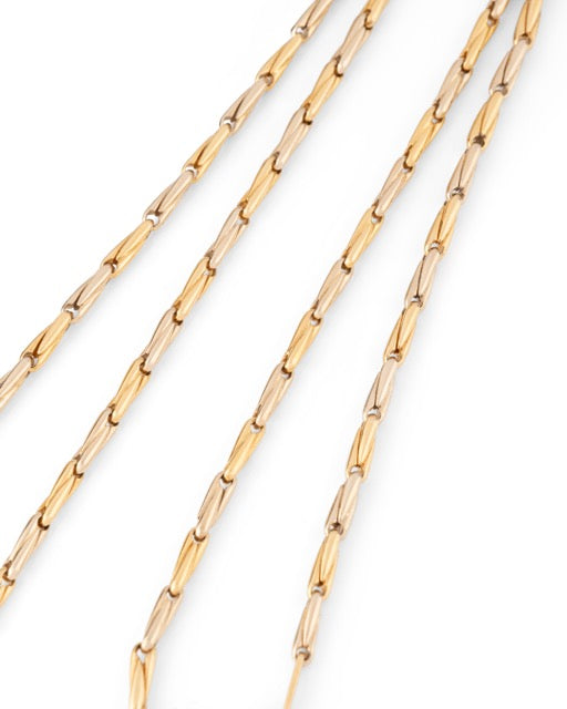 Cartier, 18K two-tone gold necklace and "Touch Wood" pendant, in vintage wood