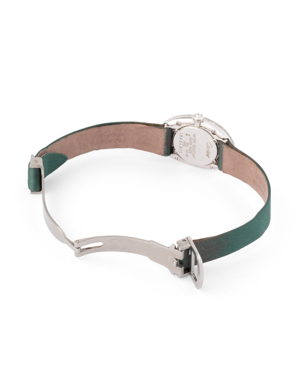Cartier, Baignoire Watch in White Gold and Diamonds
