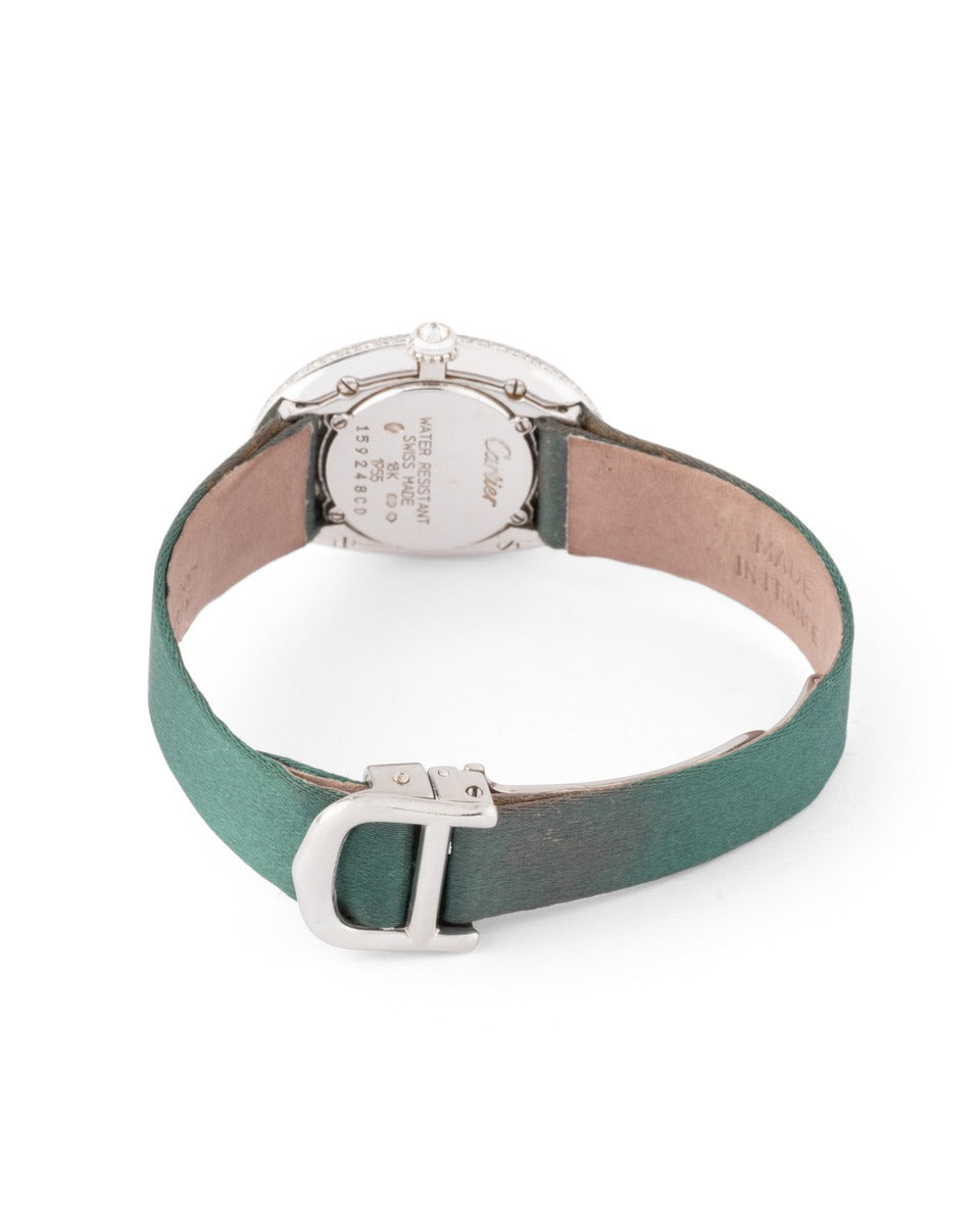 Cartier, Baignoire Watch in White Gold and Diamonds