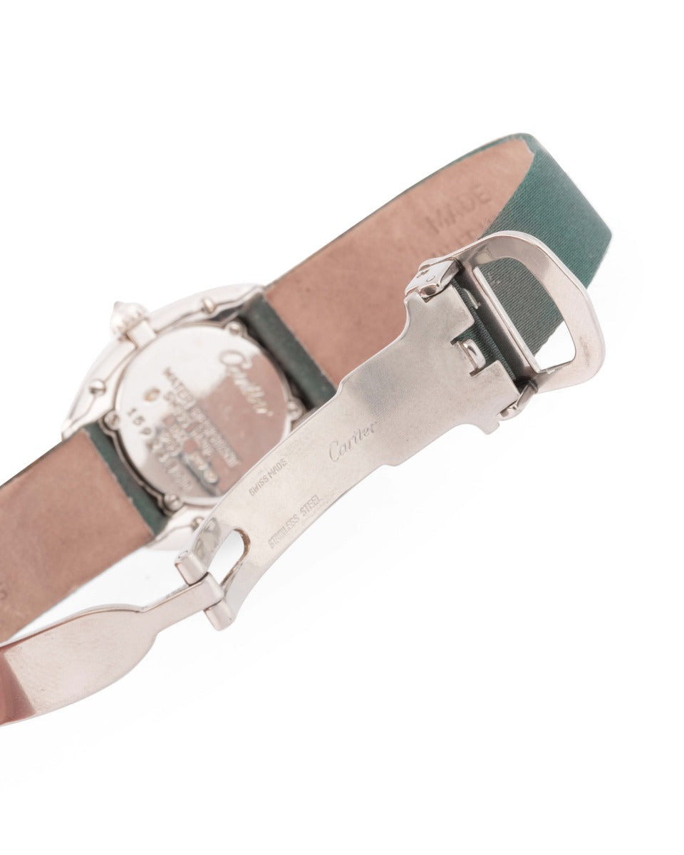 Cartier, Baignoire Watch in White Gold and Diamonds