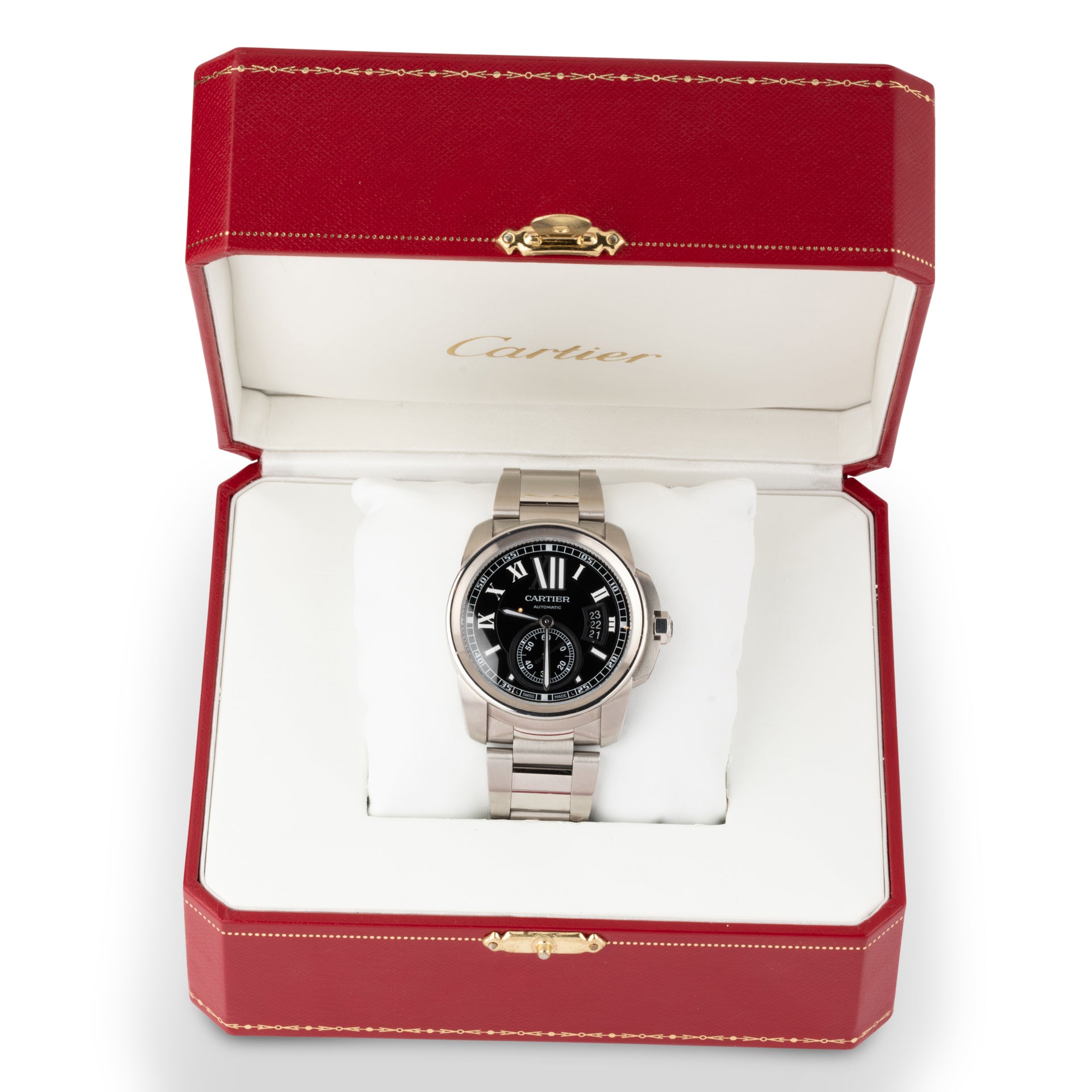 Cartier Calibre steel on steel full set watch