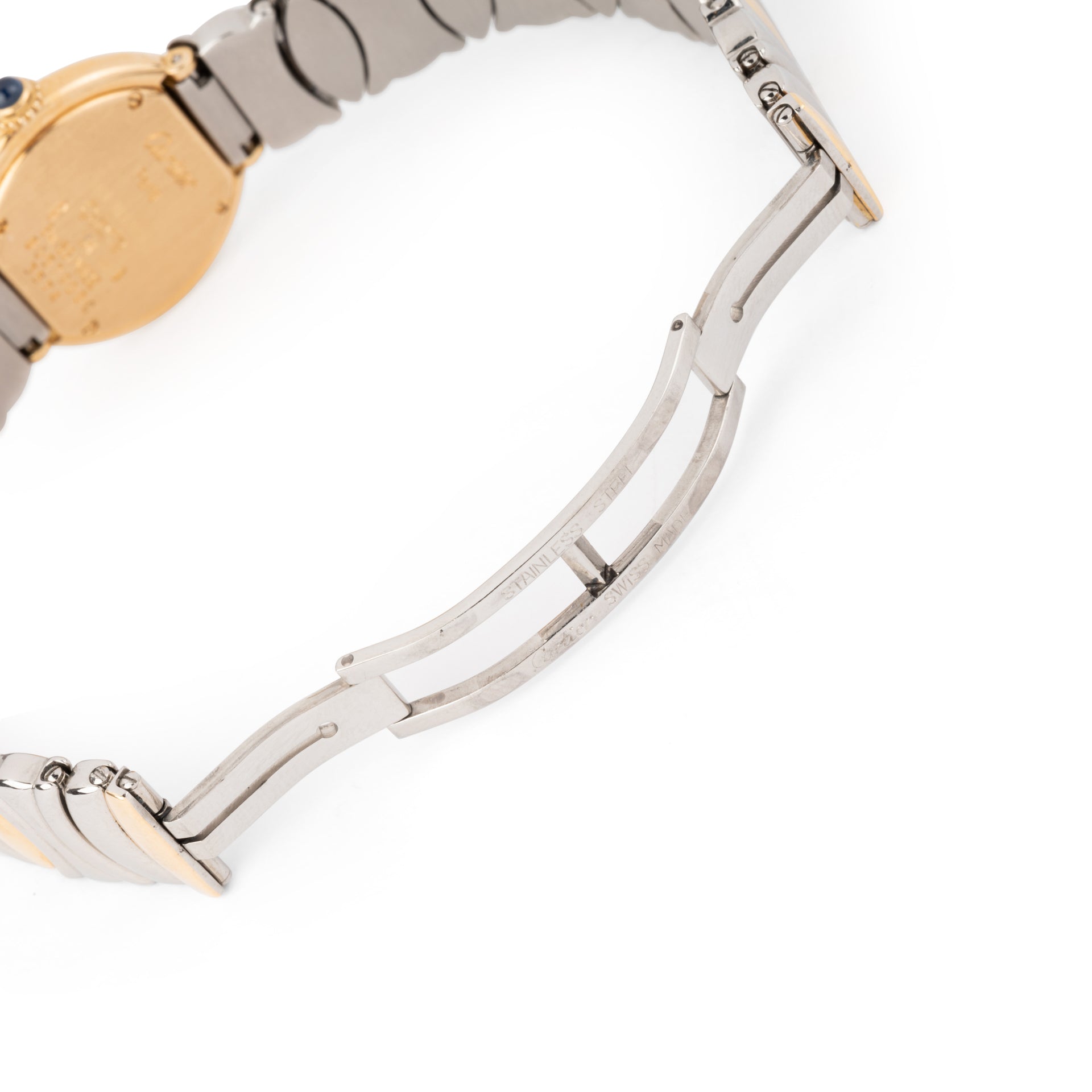 Cartier "Colisée" watch, yellow gold, steel.