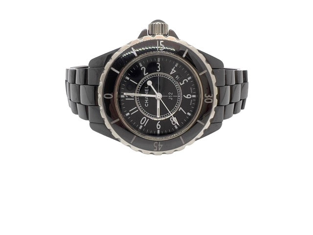 Chanel, J12 black ceramic quartz watch