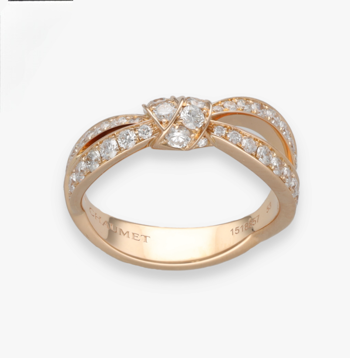 Chaumet ring collection "Liens Seduction" pink gold and diamonds
