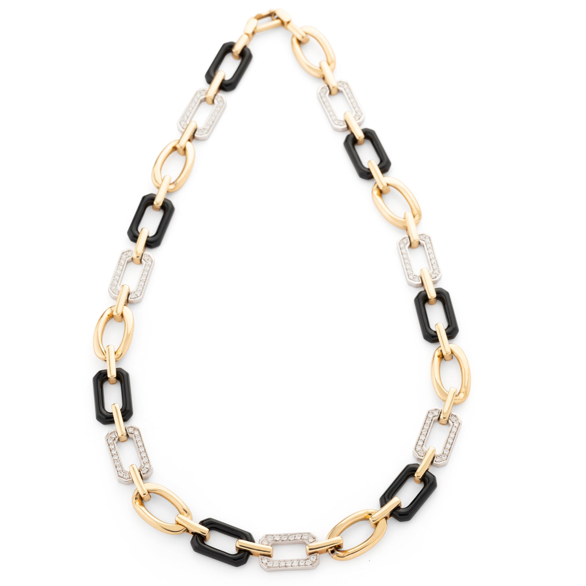 Chanel Gold, Diamond and Onyx Necklace