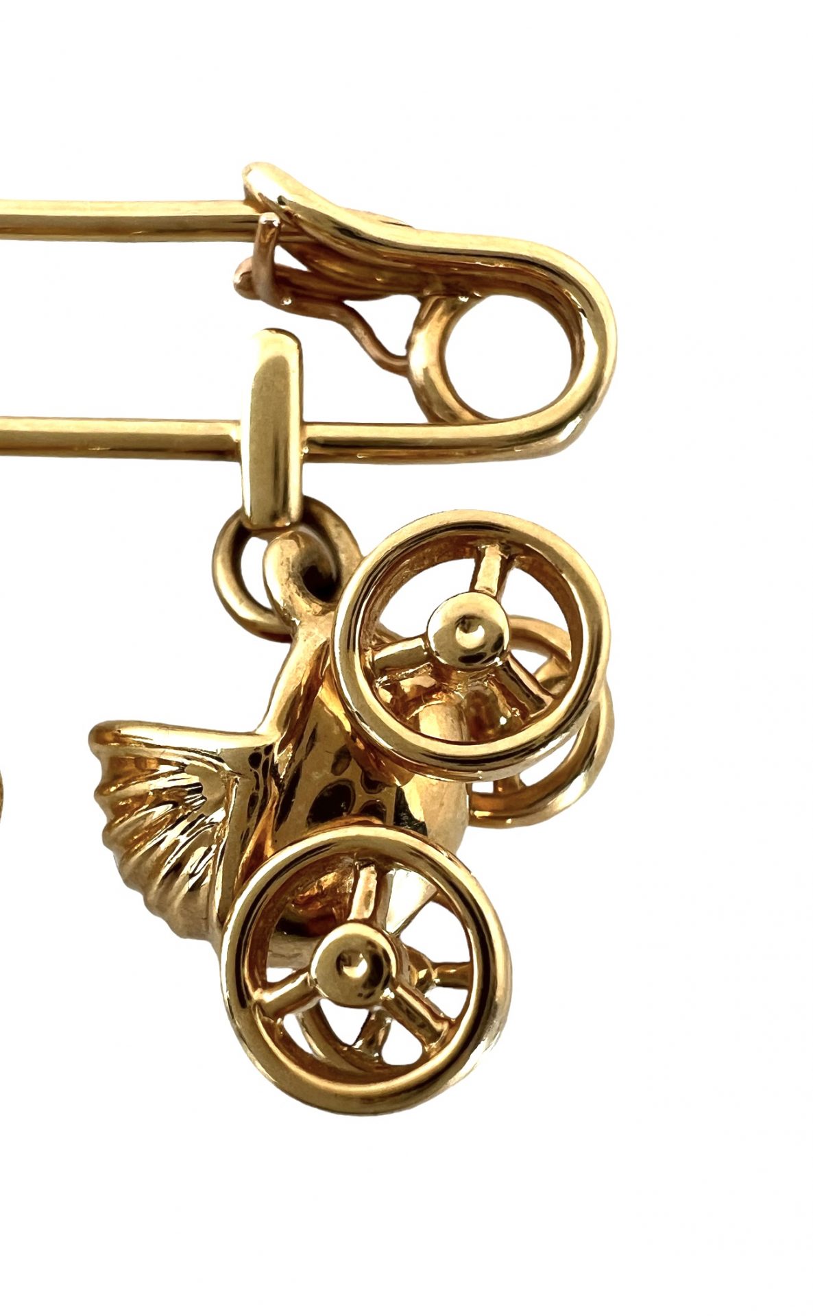 Cartier, 18K gold birthstone brooch, vintage