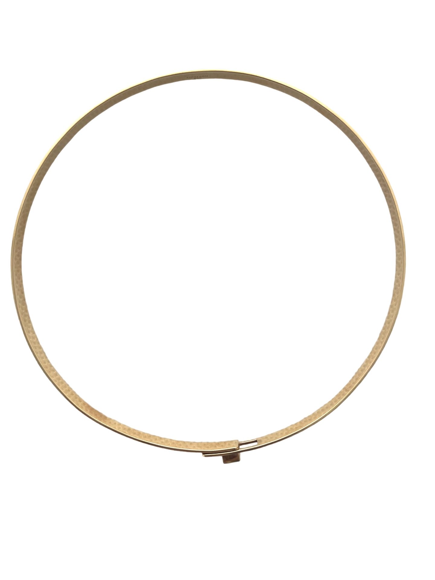 Dinh Van "Cube Lock" necklace in 18K yellow gold and diamonds