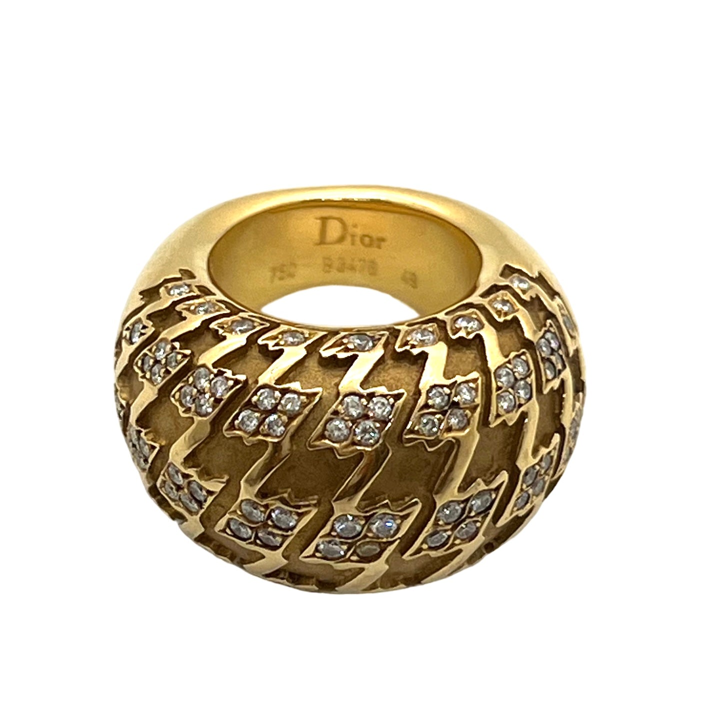 Dior ring in yellow gold and diamonds