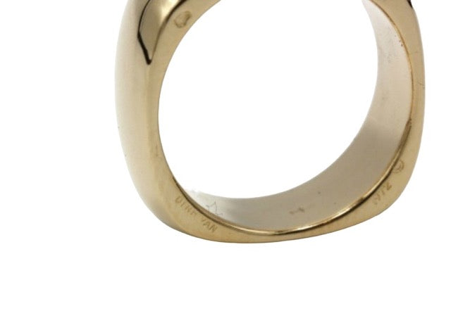 Dinh Van vintage "Cube" ring in yellow gold
