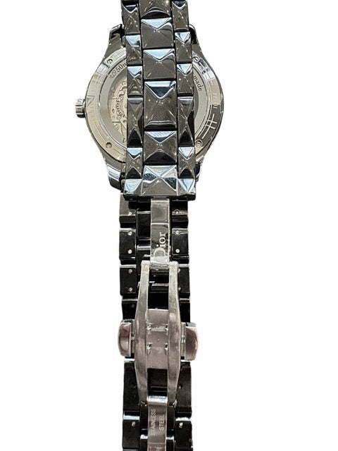Dior watch model Dior VIII, black ceramic and diamonds