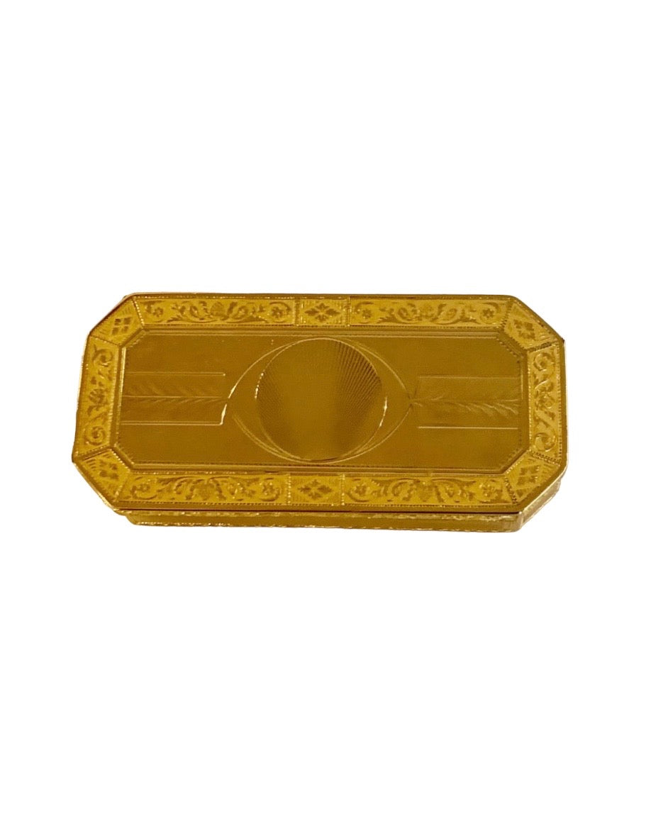 Gold snuffbox by David Lhonorey