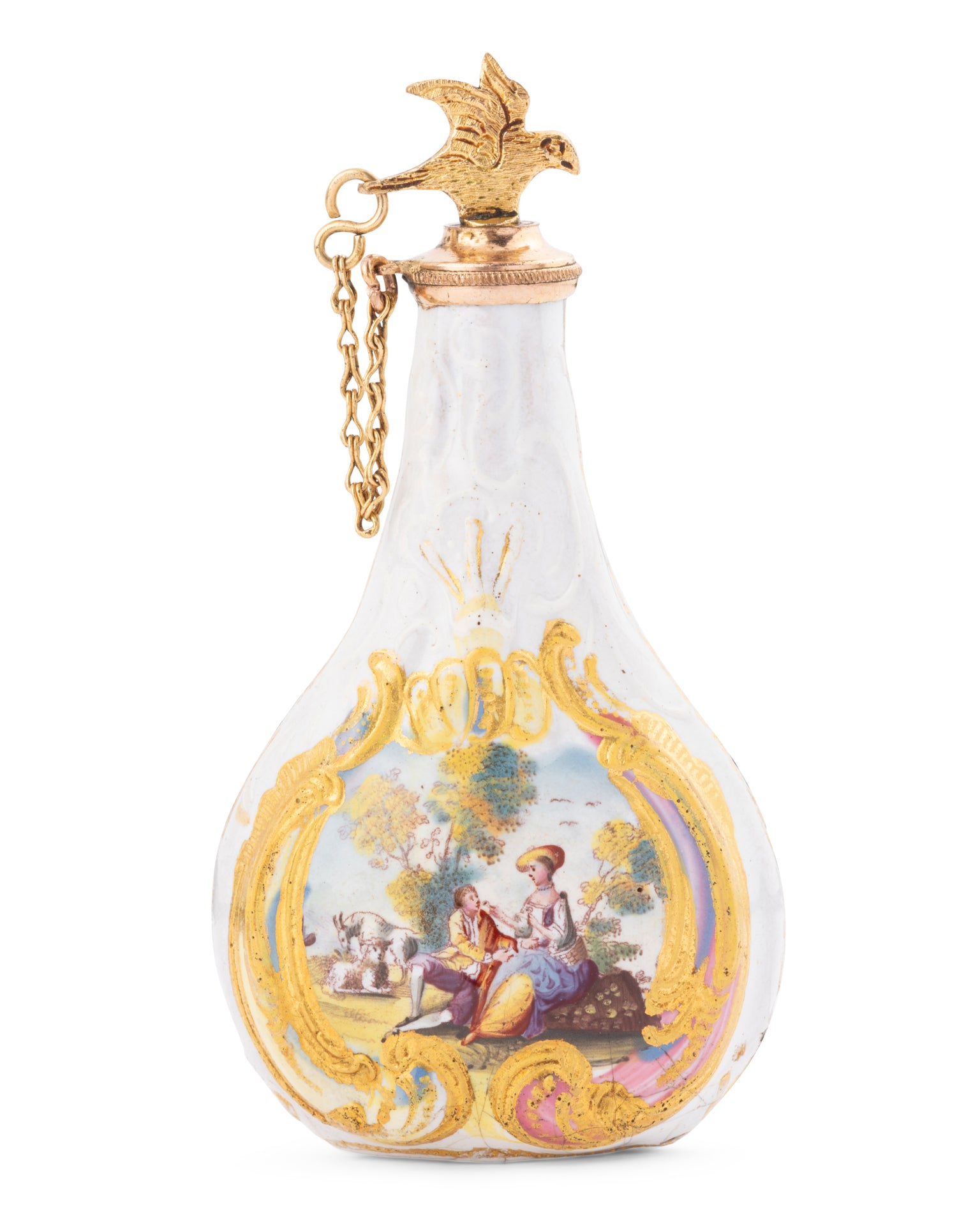 Late 18th century powder flask