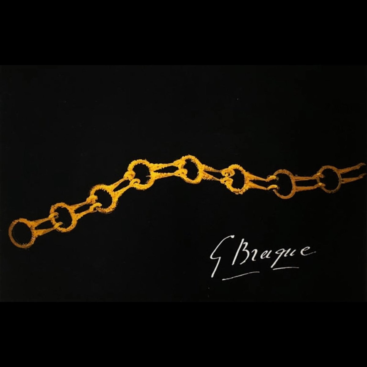 Bracelet « Mésopotamie » en or jaune d’après Georges BRAQUE - Maison Eloe