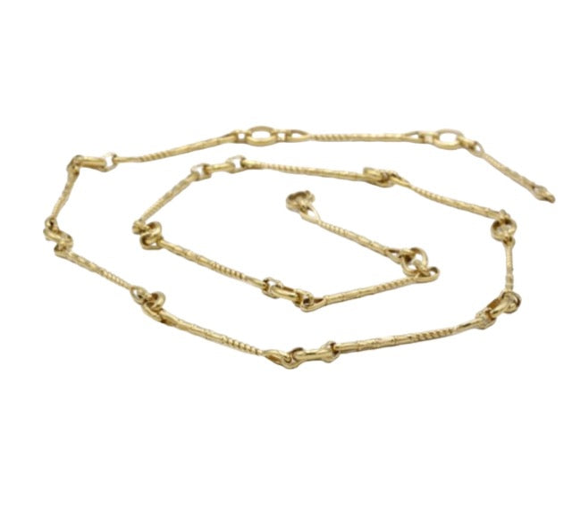Hermès sautoir necklace in 18K yellow gold