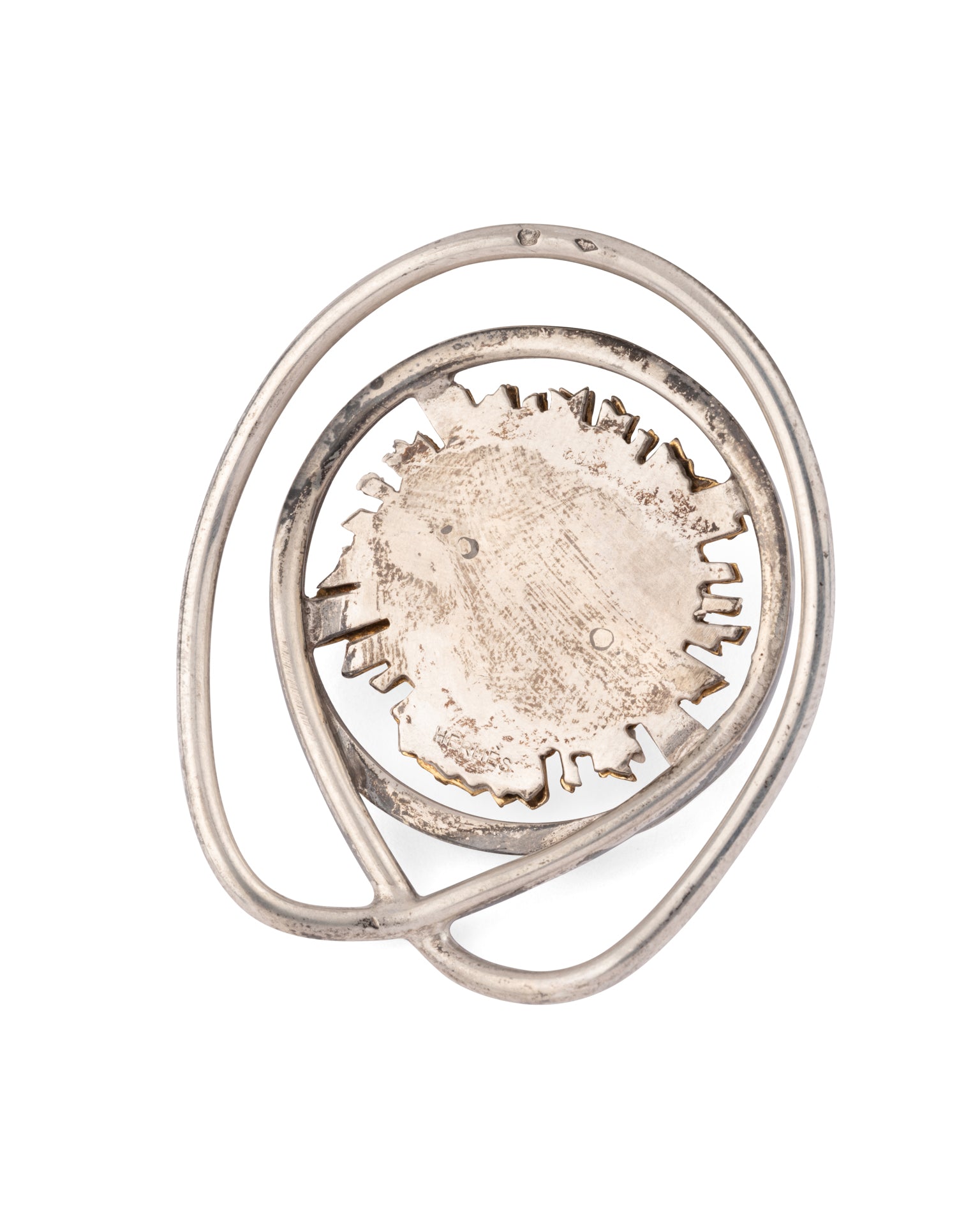 Hermes by Gaetan de Percin, Vermeil and Silver Solar Motif Money Clip