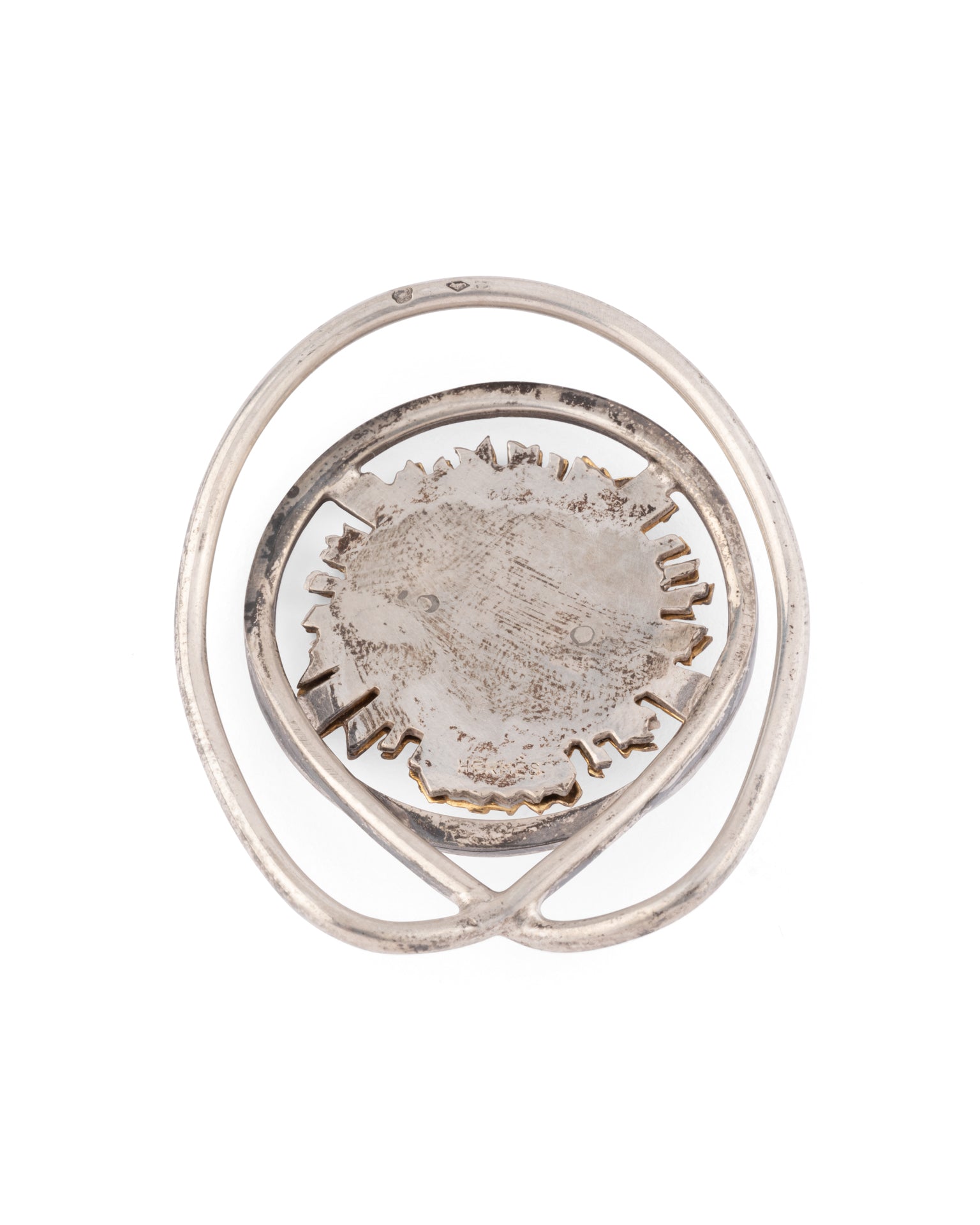 Hermes by Gaetan de Percin, Vermeil and Silver Solar Motif Money Clip