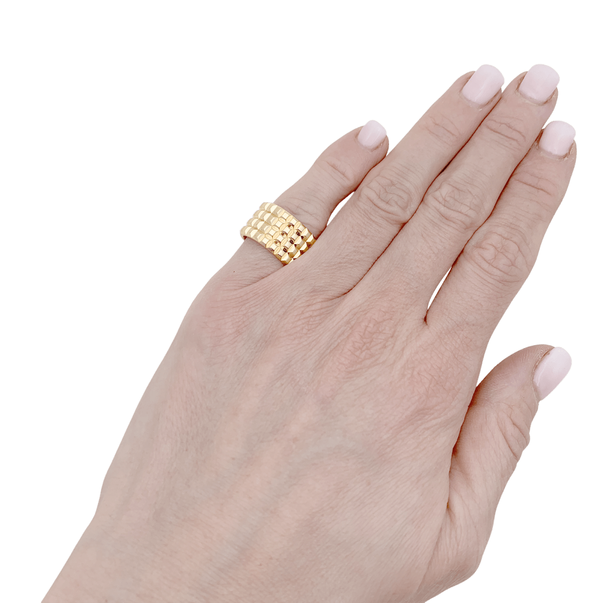 Bague Boucheron "Clou de Paris" or jaune. - Maison Eloe