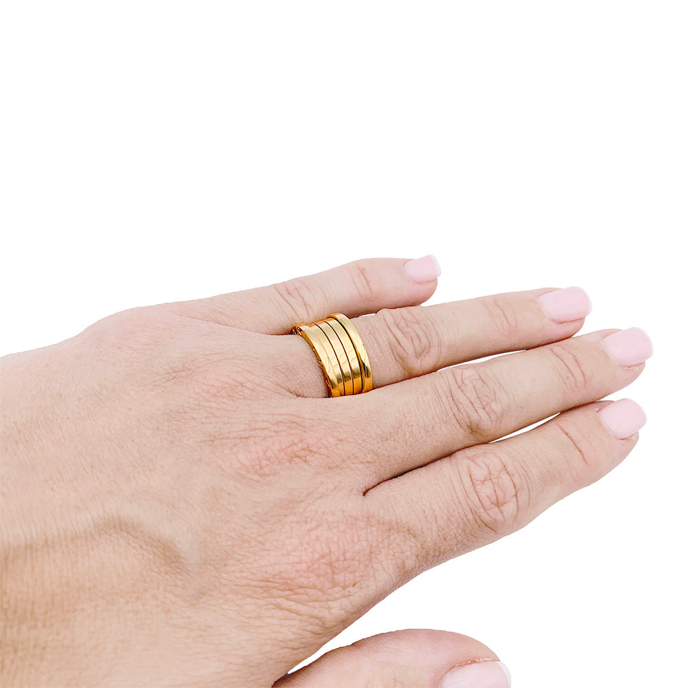 Bague Bulgari, "B.Zero1", or jaune