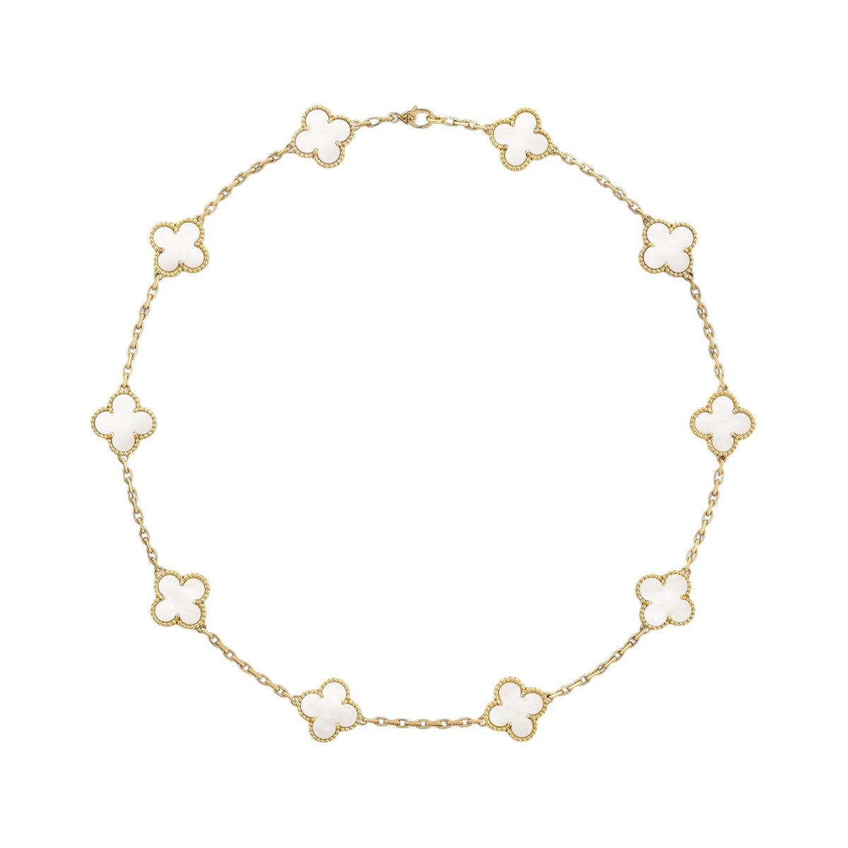 Van Cleef & Arpels Collier Vintage Alhambra 10 motifs - Maison Eloe