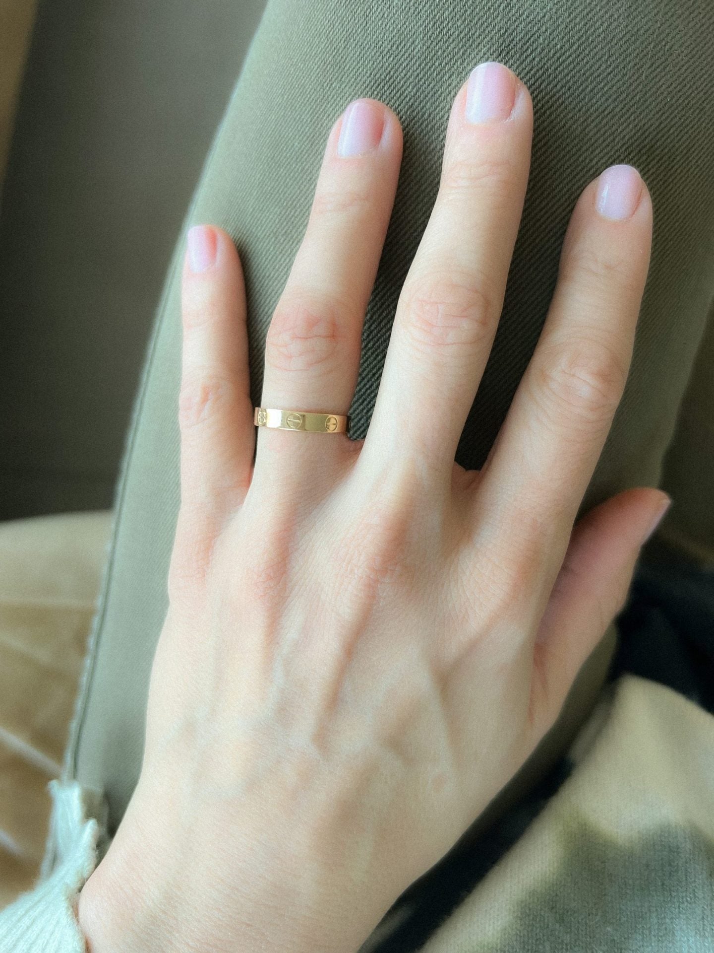 Cartier Love wedding ring, yellow gold model
