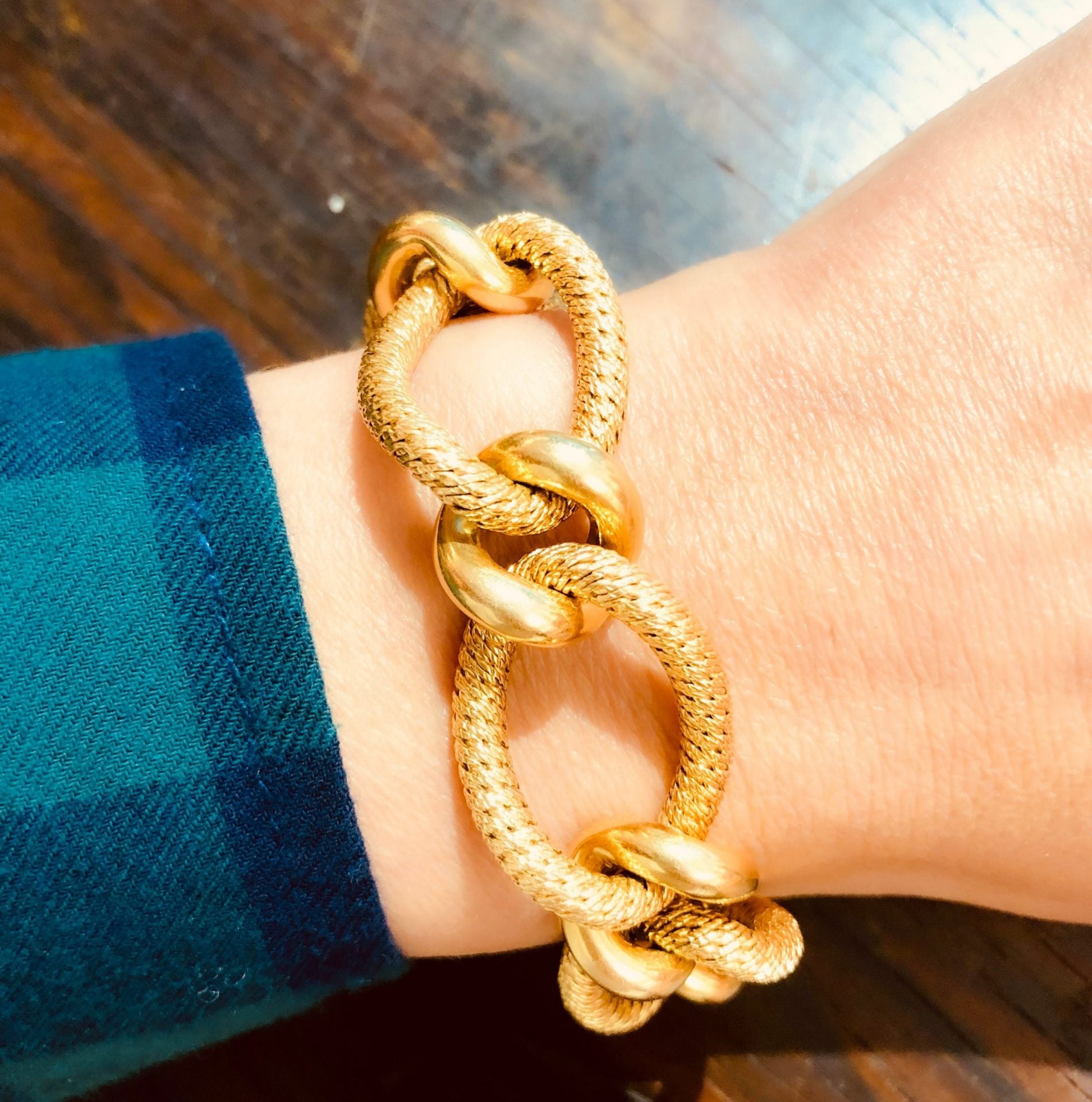 Georges Lenfant, yellow gold bracelet