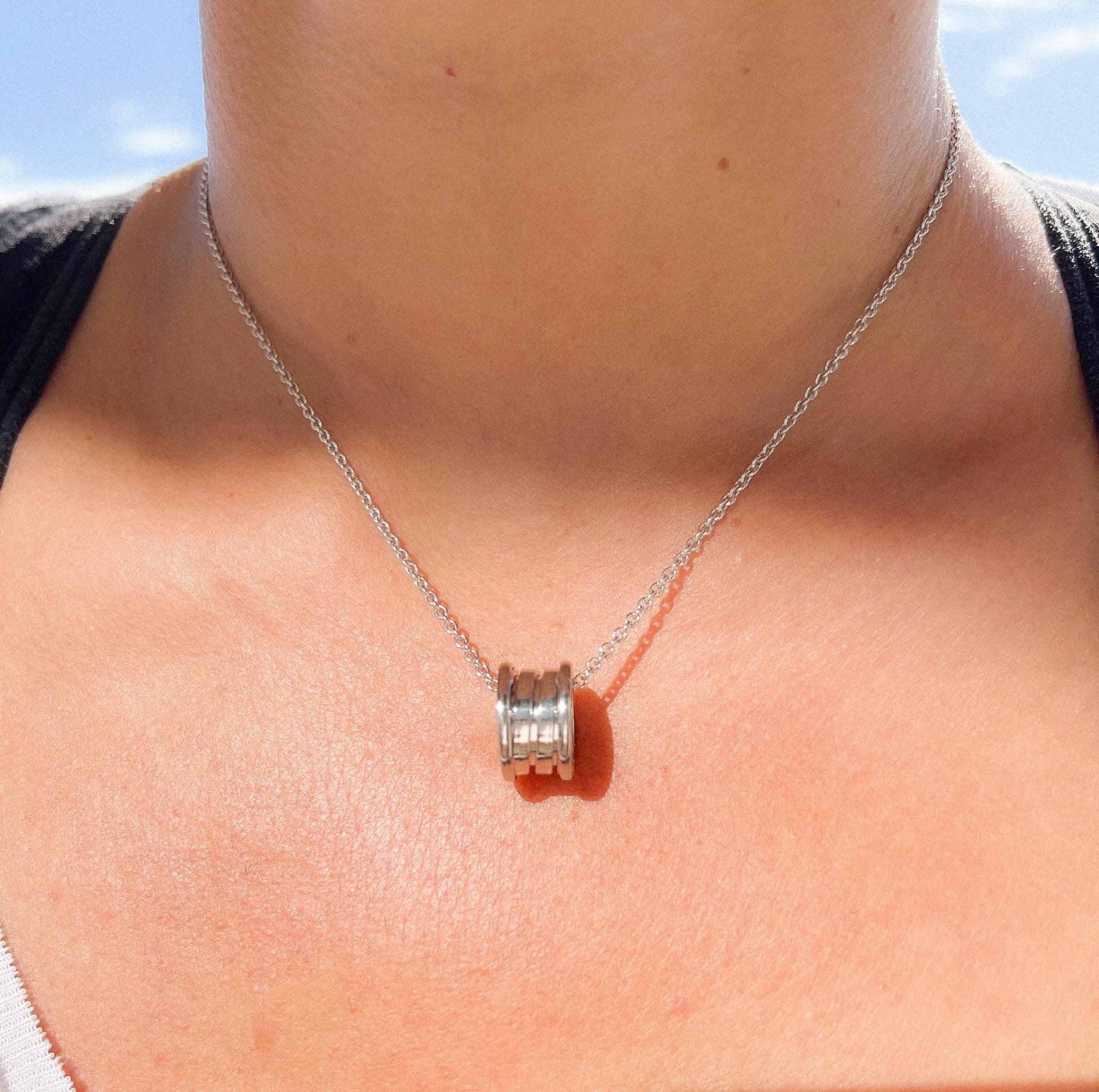 Bvlgari necklace, B.Zero1 collection in white gold