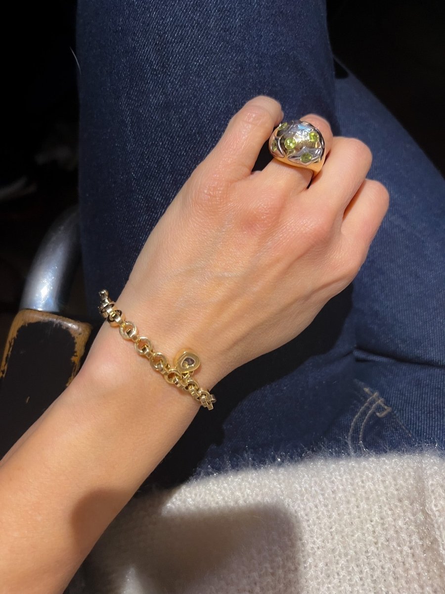 Bracelet de la maison Chopard en or jaune collection Happy Diamond - Maison Eloe