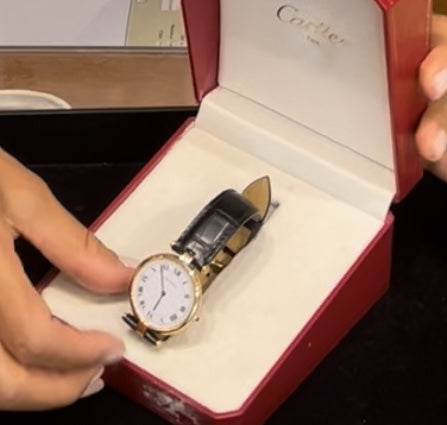 Cartier "Vendôme" model watch in yellow gold