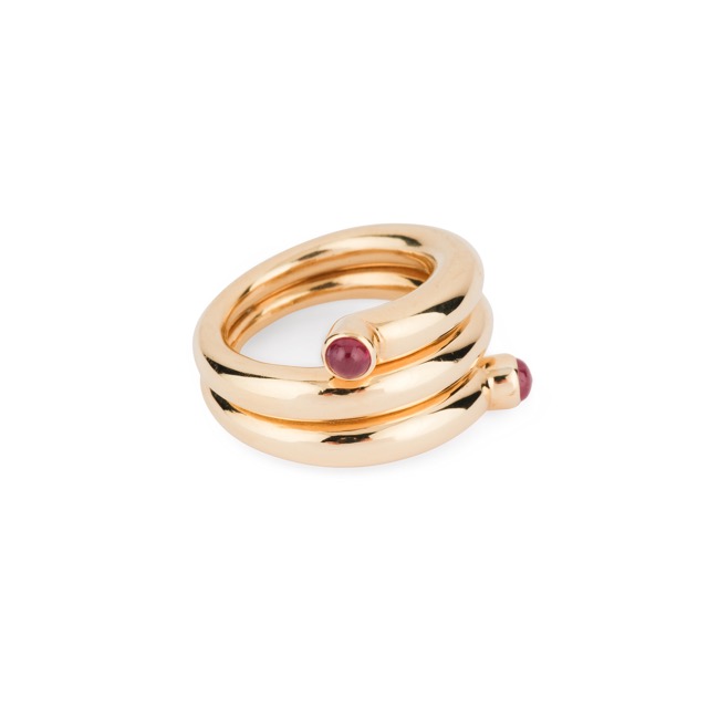 a Jean Schlumberger ring for Tiffany &amp; Co in yellow gold and rubies
