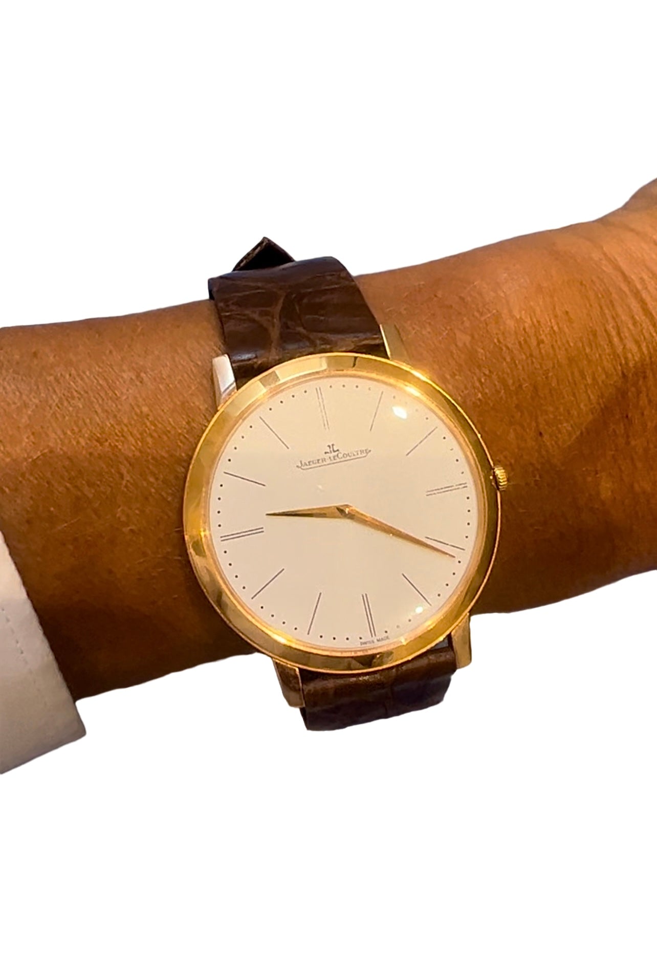 Montre Jaeger Lecoultre Master Ultra Thin en or rose