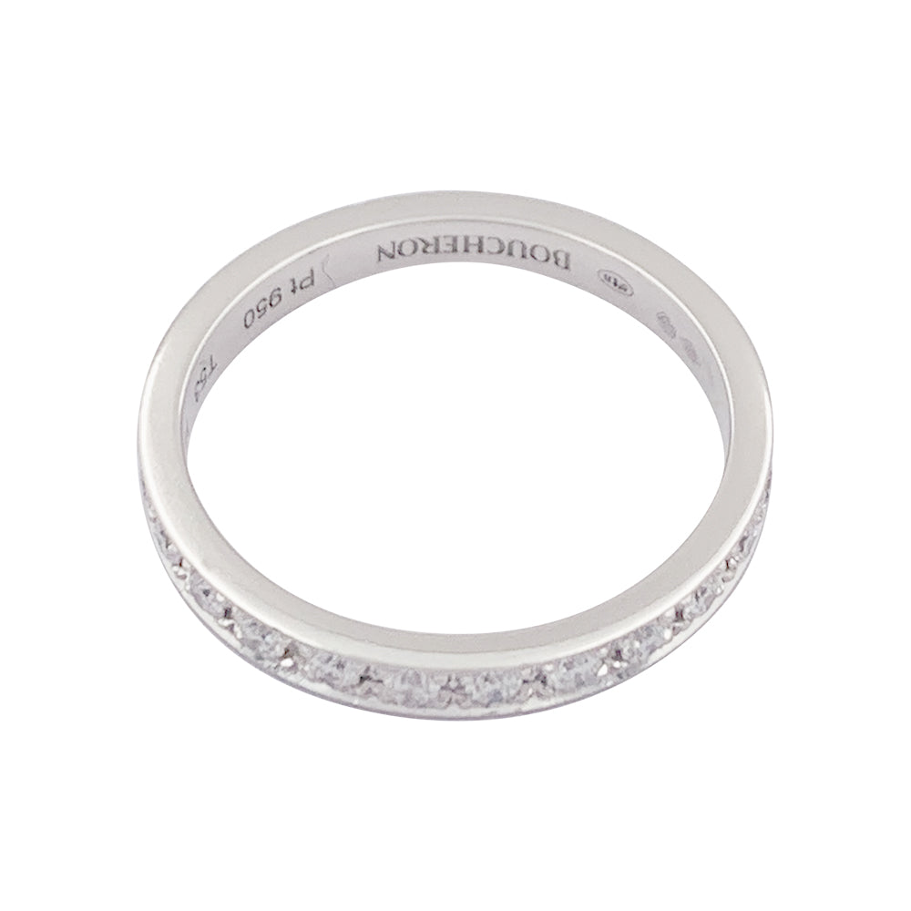 Alliance Boucheron "Beloved" platine, diamants.