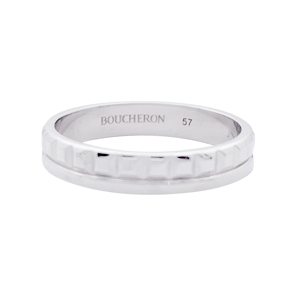 Alliance Boucheron "Quatre Radiant Edition" or blanc.