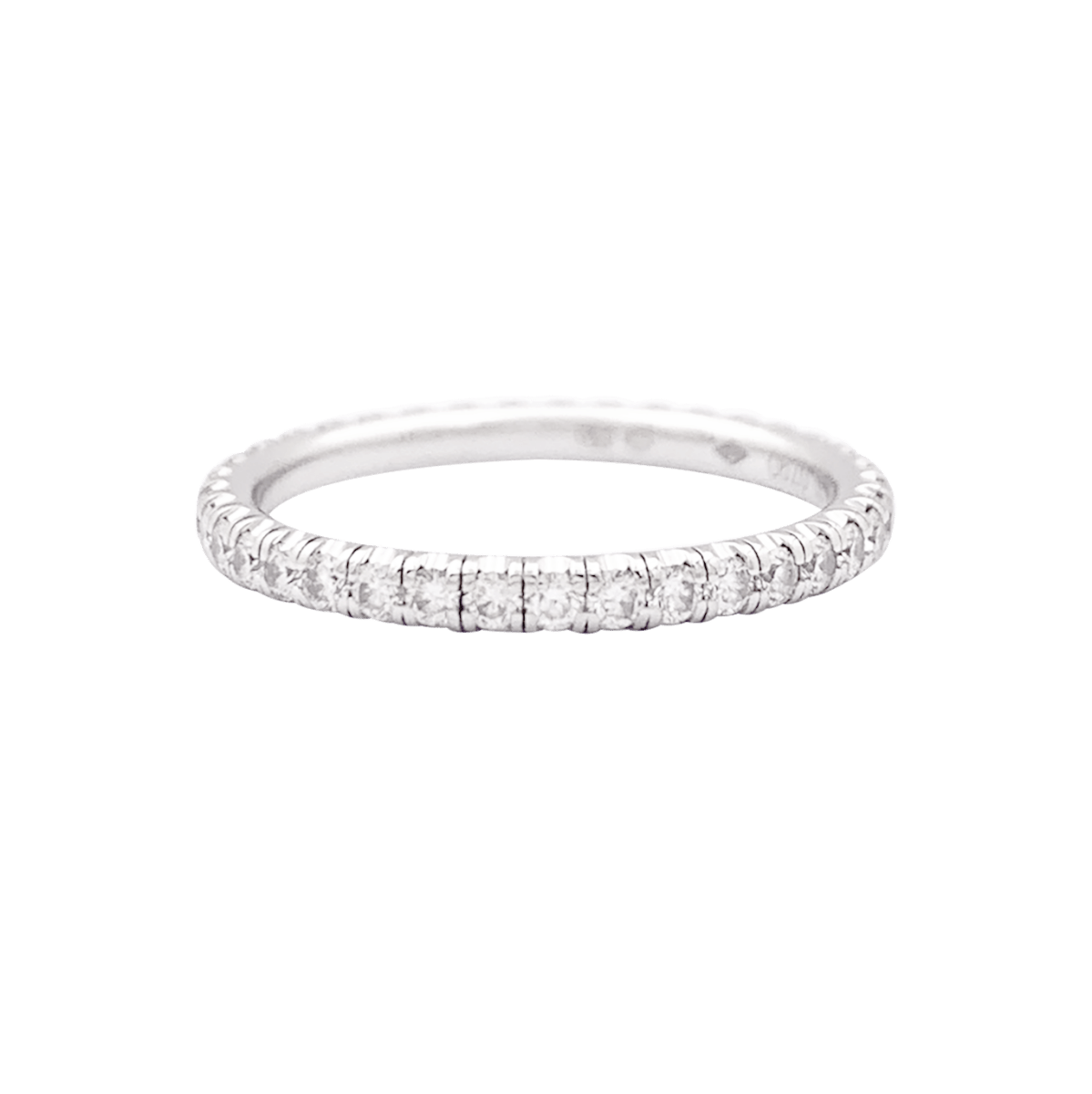Alliance Cartier, "Etincelle", or blanc, diamants. - Maison Eloe