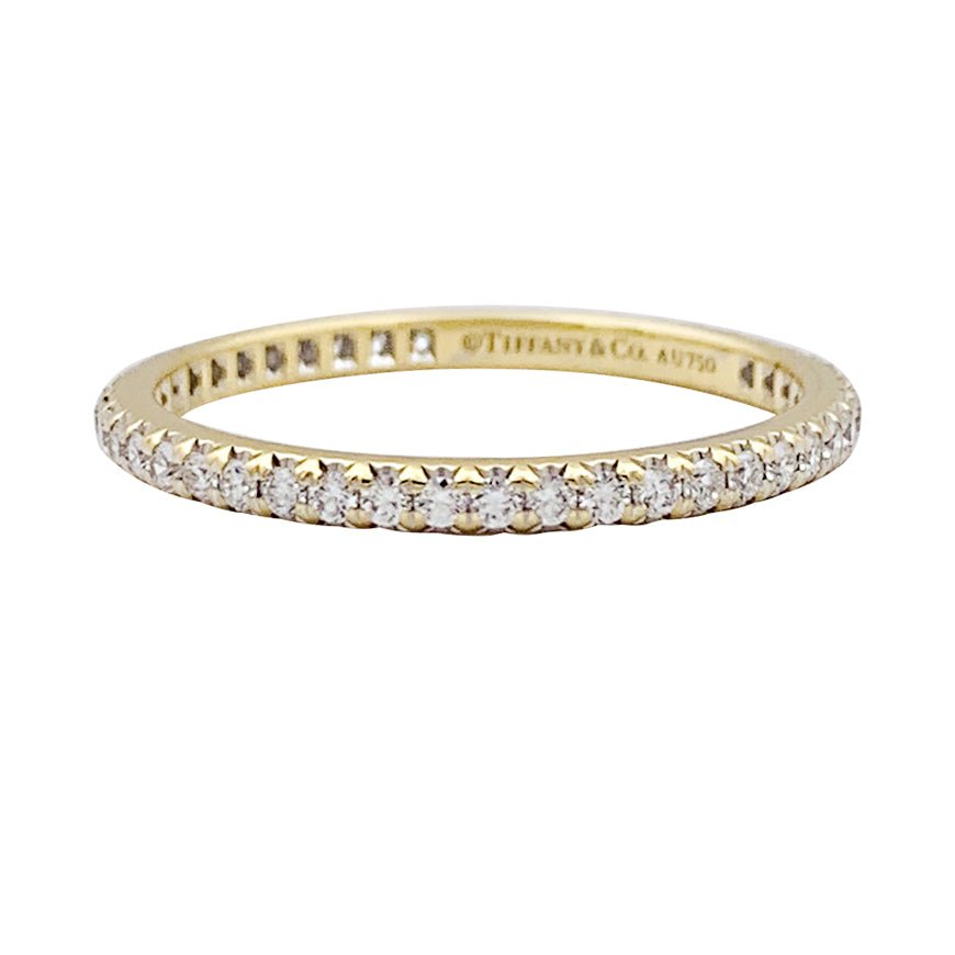 Alliance Tiffany&Co, "Soleste", or jaune, diamants. - Maison Eloe
