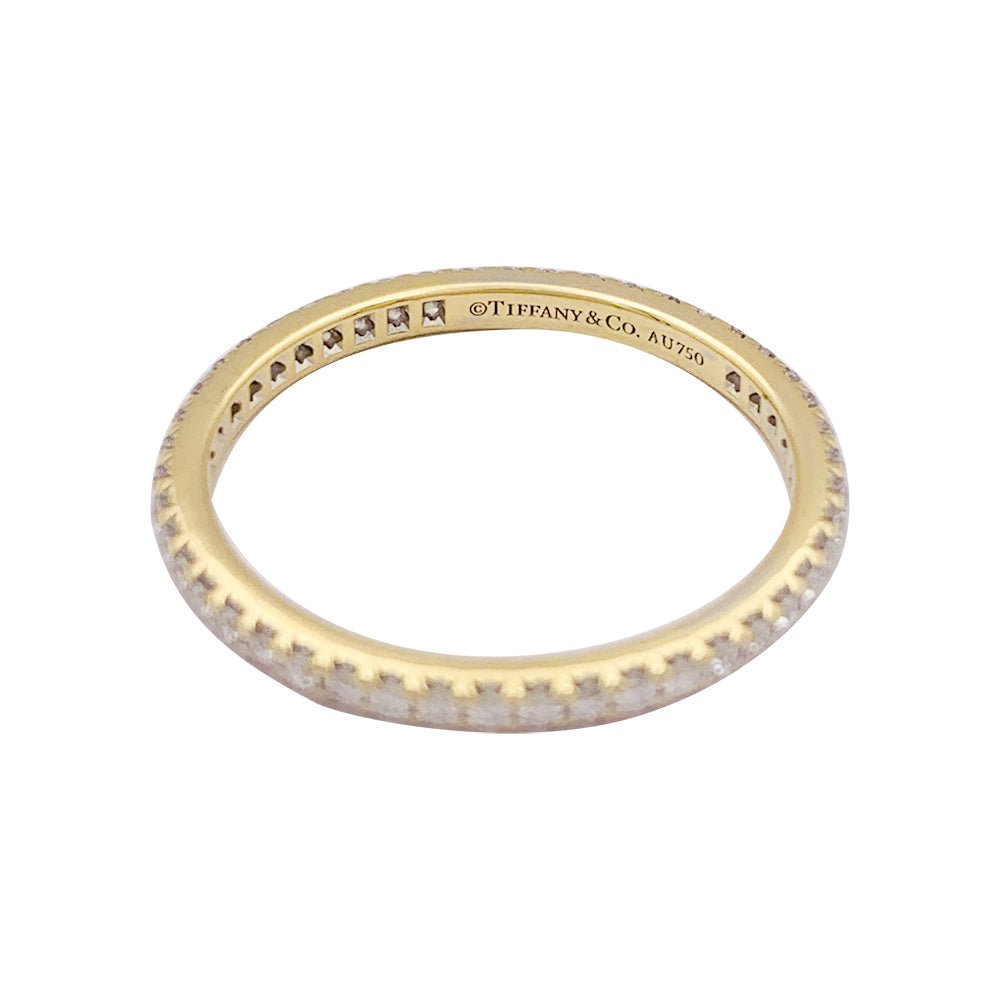 Alliance Tiffany&Co, "Soleste", or jaune, diamants. - Maison Eloe