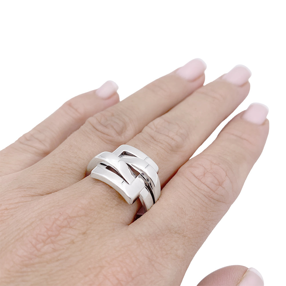 Bague Boucheron, "Déchaînée", or blanc.