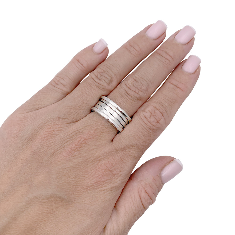 Bague Bulgari, "B.Zero1", or blanc.
