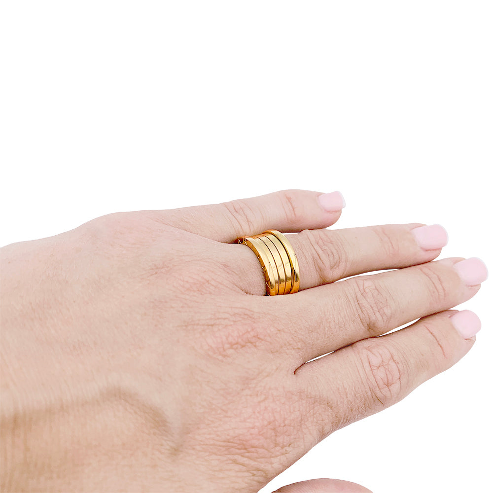 Bague Bulgari, "B.Zero1", or jaune