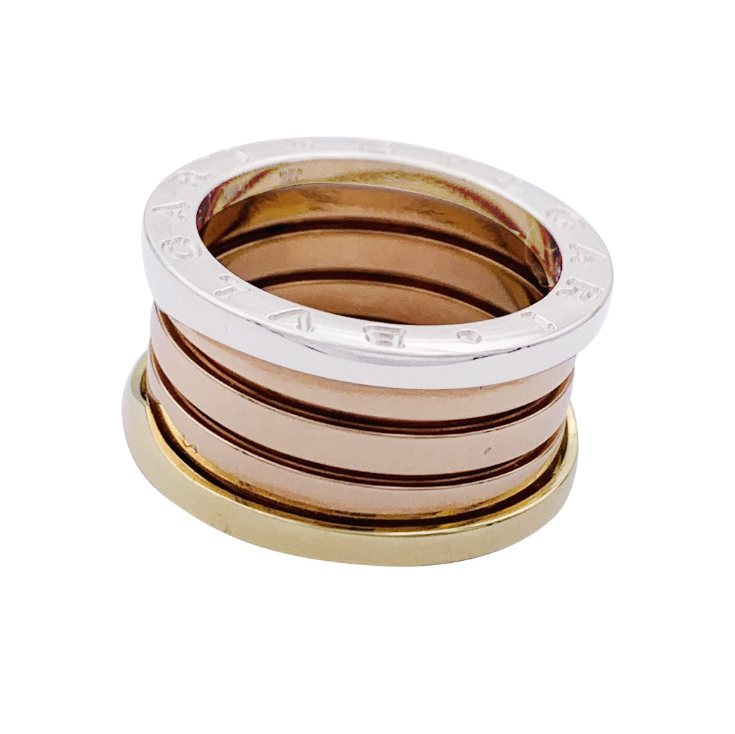 Bague Bulgari,"B.Zero1", trois ors.
