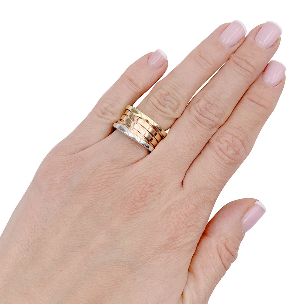 Bague Bulgari,"B.Zero1", trois ors.