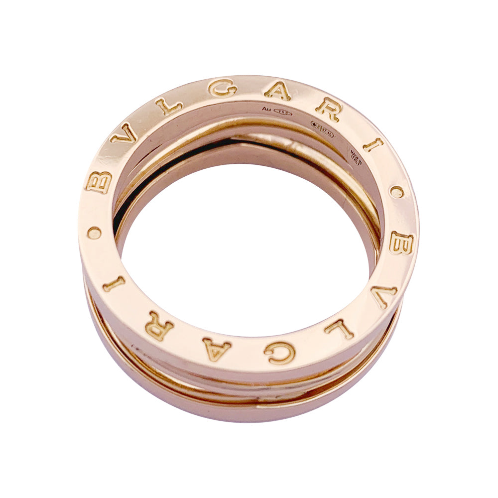 Bague Bulgari “B.Zero1 Zaha Hadid" en or rose.