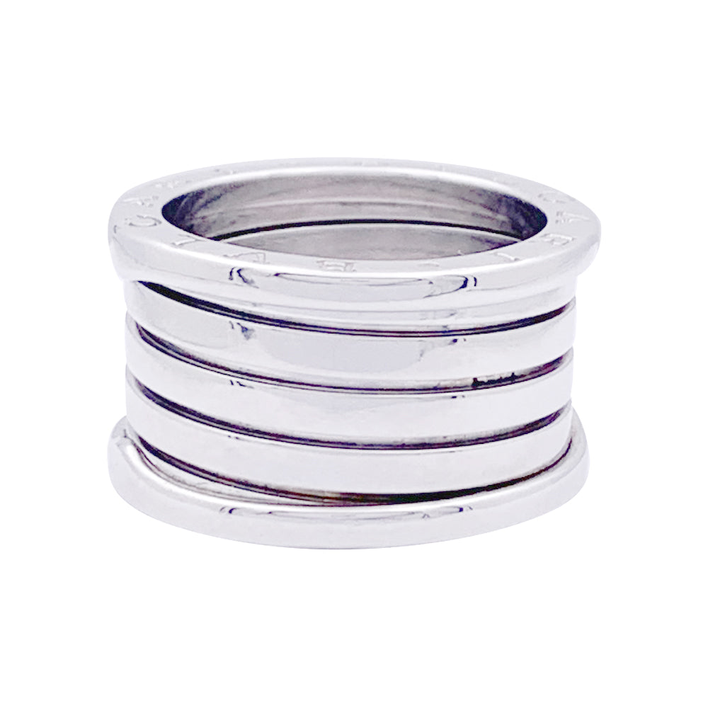 Bague Bulgari, “B.Zero1”, or blanc, trés grand modèle.