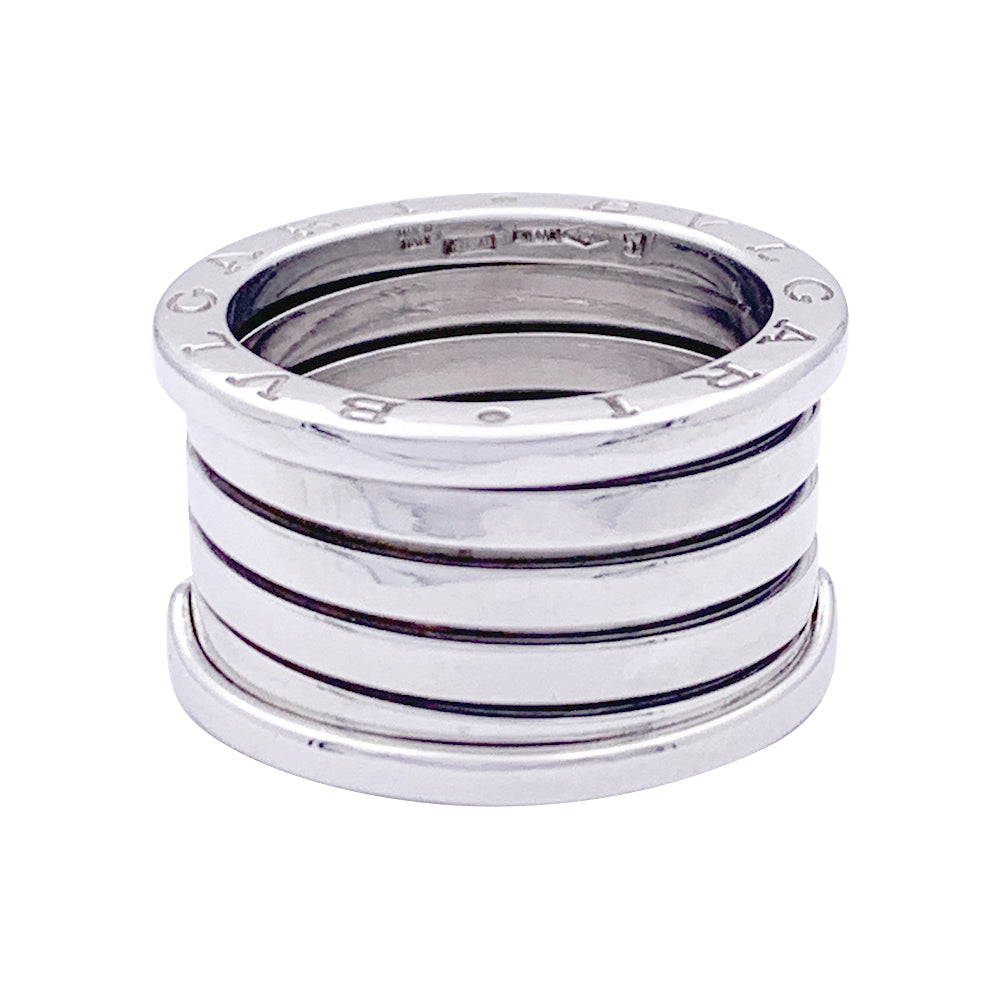 Bague Bulgari, “B.Zero1”, or blanc, trés grand modèle.