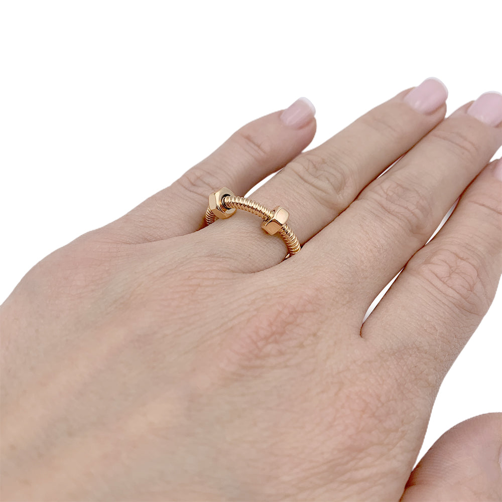 Cartier ring, "Ecrou de Cartier", pink gold.