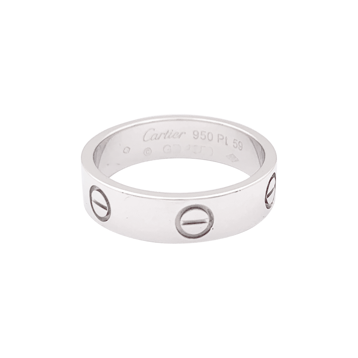Bague Cartier "Love" platine. - Maison Eloe