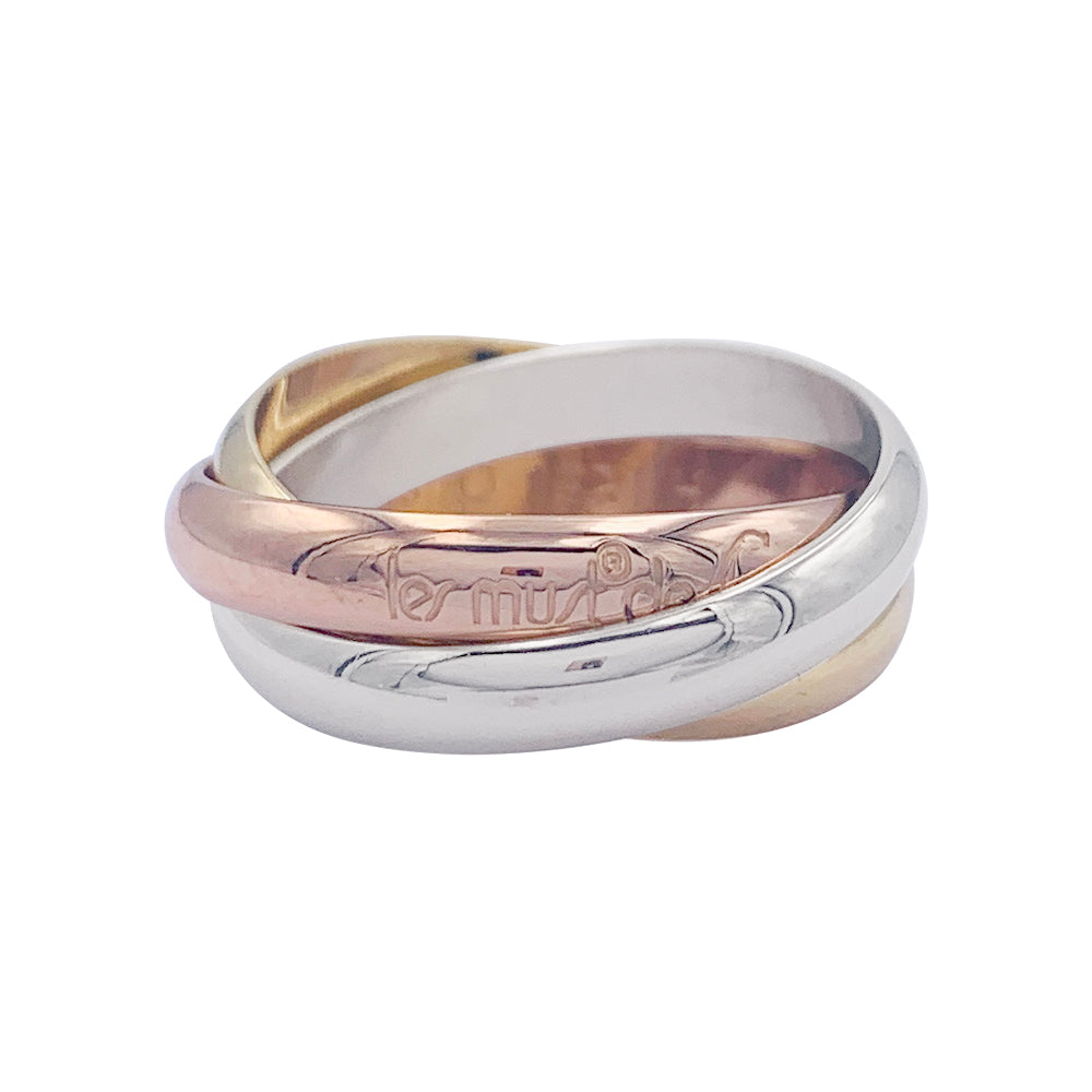 Bague Cartier, "Trinity", trois ors.